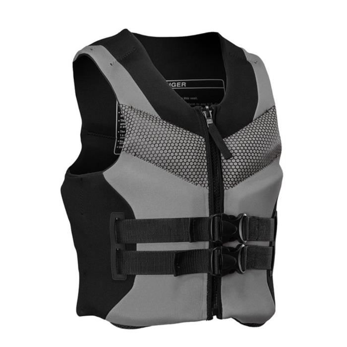 Gilet de natation adulte OMABETA resistant a l usure sport plongee gris Cdiscount