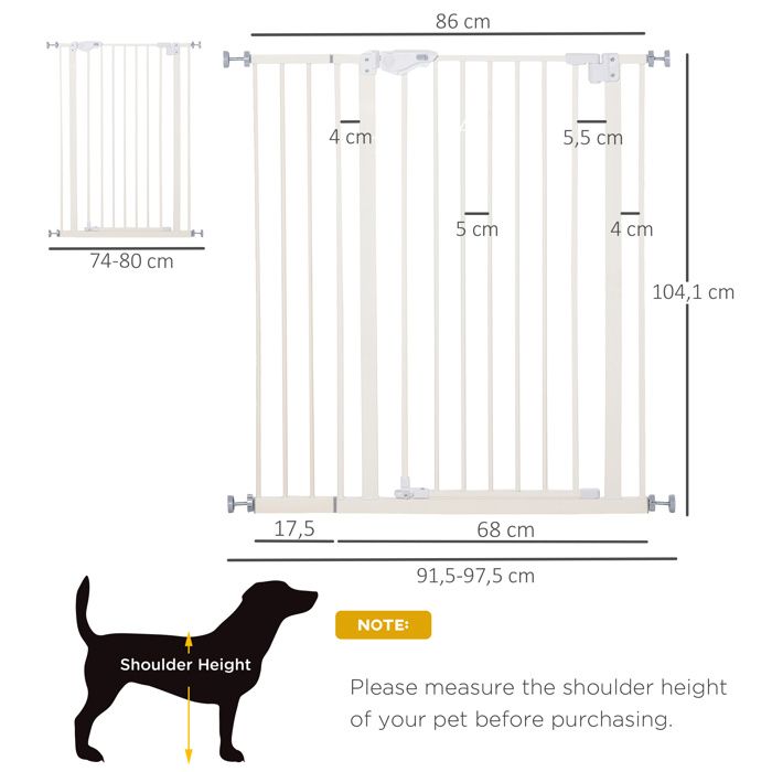 Barriere de outlet securite 92 cm