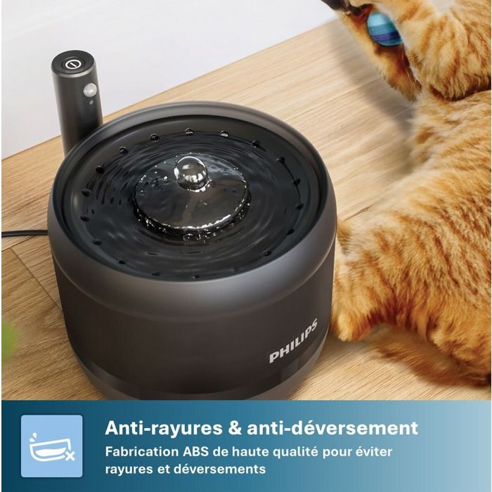 Dispensador De Agua LIPPUP Fuente De Agua Automática De Acero Inoxidable Para Mascotas Comedero Para Gato