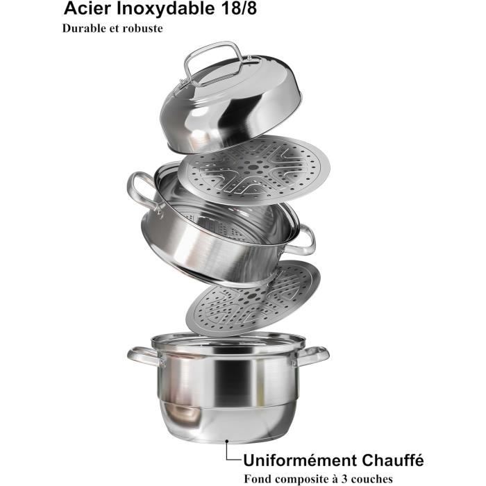 Cuiseur Vapeur Inox 28 Cm, Cuit Vapeur Induction[J34] Cdiscount — free download