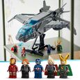 LEGO® Marvel 76248 Le Quinjet des Avengers, Jouet de Vaisseau Spatial avec Figurines, Infinity-4