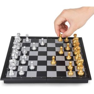 JEU DE SOCIETE,--Jeu D'échecs Magnétique Portable De Voyage, Plateau En JEU DE SOCIETE,--Jeu D'échecs Magnétique Portable De Voyage, Plateau En