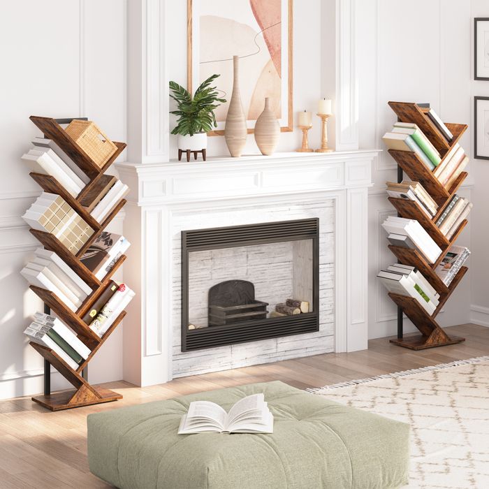 MIVIDE Étagère à Livres En Bois Réglable - Système De Rangement Extensible Jusqu'à 55cm Pour Bureau, Salon Et Cuisine