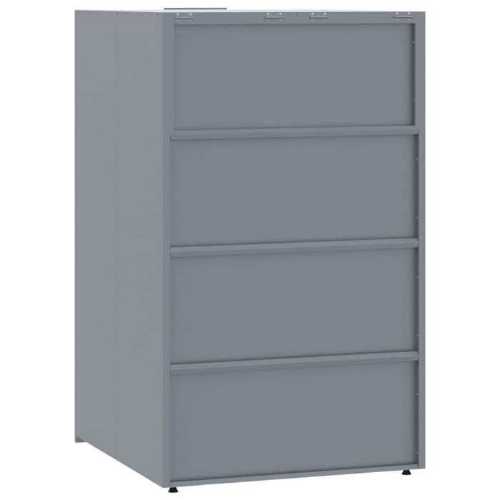Cache Poubelle/ Rangement à roulettes pour poubelles - VIDAXL - pour ...