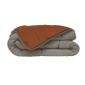 Toison dOr ~ Couette Cocoon Hiver en Microfibre Taupe//Lin 240x260