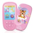 MP3 Enfant Bluetooth 8Go Licorne Design avec Haut-Parleur Lecteur de Jeux Ecran 2.4’’ Ecouteur et Corde Inclus Radio FM Vidéo-0