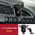 3008 2013-23 Noir - Support de téléphone portable pour la conduite à la main de la voiture, Accessoires de su-0
