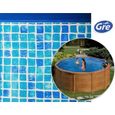 Liner piscine rond en PVC mosaïque - Gre Pool - Ø 550 x h 132 cm-0