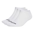 adidas Thin Linear 3 Pairs Chausettes invisibles, White-Black, L-0