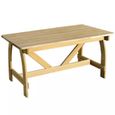 Tables d'extérieur Table de jardin en bois de pin imprégné-0