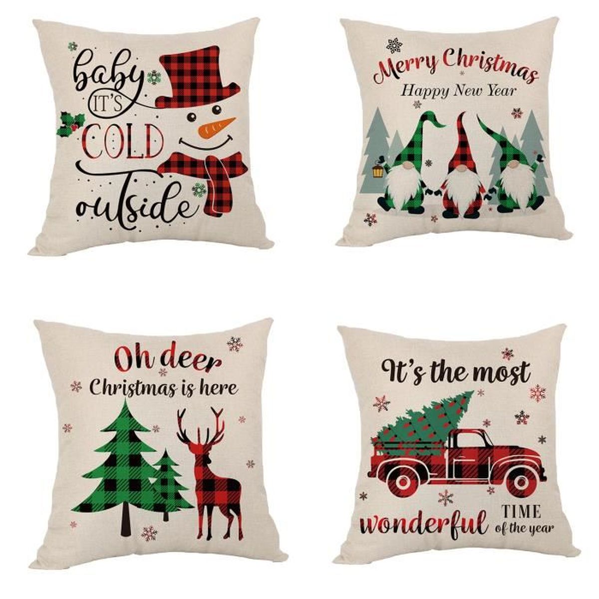coussin de noël