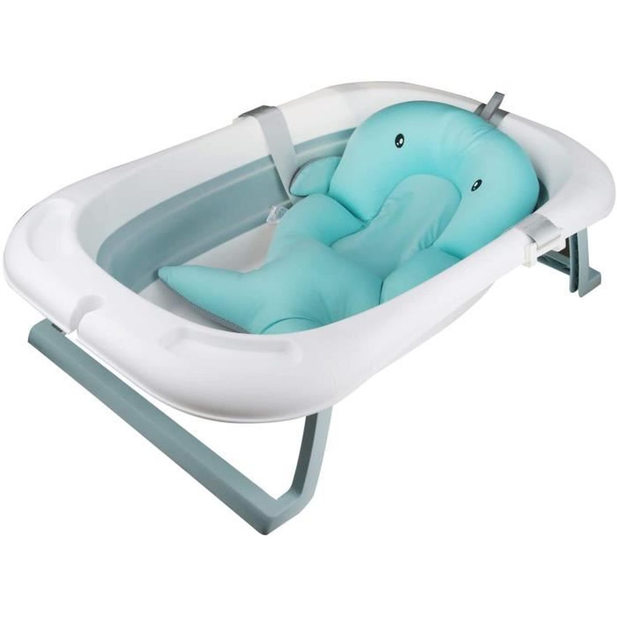 Baignoire Pliable Antiderapant Pour Bebe Avec Hamac De Bain Detachable Avec Bouchon De Vidange Avec Affichage De La Temperature 0 Cdiscount Puericulture Eveil Bebe