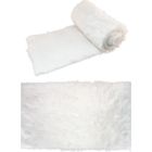 CHAKS CHEMIN DE TABLE FOURRURE POLYESTER 30CMX3M BLANC