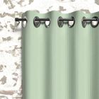 Rideau occultant à oeillets 135x180 cm BOHEME vert eau, par Soleil d'Ocre