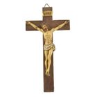 UNBRANDED Religieux Crucifix Jésus-Christ Croix Statue Figurine pour La Maison de Voiture Chapelle Décor Figurines Décoration Artisanat