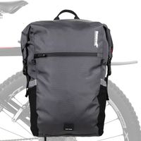 X20601-gris Rhinowalk – sac de cyclisme 24l, sacoche multifonction étanche pour vélo, sac à dos pour siège ar