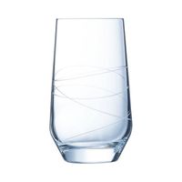6 verres 40cl Abstraction - Cristal d'Arques - Verre ultra transparent moderne 140 Transparent
