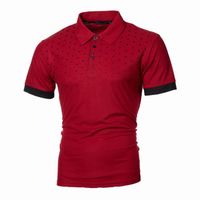Mode Poloshirt Homme Manche Courte Golf Casual Lapel Slim Fit Casual Polo Blouse Tops