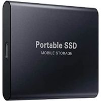Disque Dur SSD Externe Mobile Portable 4TB couleur noire