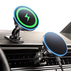 FIXATION - SUPPORT 15W Support Telephone Voiture Induction, Chargeur Voiture Rotation à 360°/Puce Intelligente pour iPhone 15 14 13 Pro max Samsung
