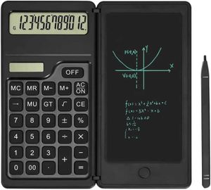 CALCULATRICE WordPad Calculatrice LCD 15,2 cm Tablette d'écriture scientifique solaire alimentée par piles pour lycée
