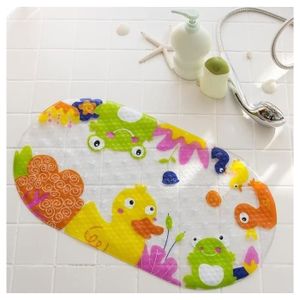 Tapis De Bain Antidérapant Pour Enfants 100x40 Cm | 200 Ventouses | PVC Sans BPA | Lavable En Machine