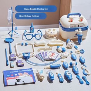 DOCTEUR - VÉTÉRINAIRE Multicolore - Ensemble de jouets de petit docteur pour filles, stéthoscope, boîte médicale, infirmière, bébé,