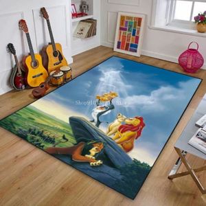 Tapis Le Roi Lion Enfants – Tissu Polyester Doux – Plusieurs Tailles 40x60cm à 120x160cm
