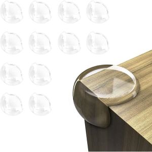 Protection d'angle sûre pour table en verre : 4 pièces pour une