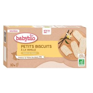 BISCUITS BOUDOIRS Babybio - Petits Biscuits Vanille - Bio - 160g - Dès 12 mois