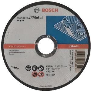 DISQUE ABRASIF Disque à tronçonner BOSCH - Standard - Métal - 125x1.6 MM