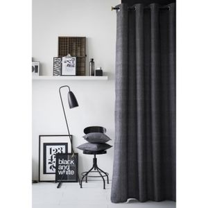 TODAY Rideau Chambray 100% coton 140x240 cm réglisse