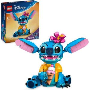 ASSEMBLAGE CONSTRUCTION LEGO ǀ Disney 43249 Stitch, Jeu de Construction pour Enfants, Cornet de Glace et Figurine