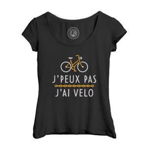 MAILLOT DE CYCLISME T-shirt Femme - Fabulous - Col Echancré Noir - Manches courtes - Cyclisme VTT Route