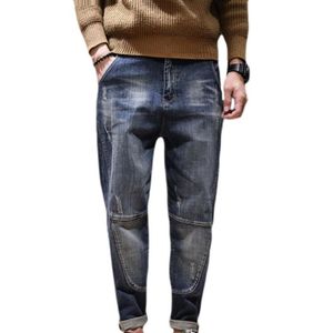JEANS Jeans Hommes Straight Fit Coutures Grande Taille A