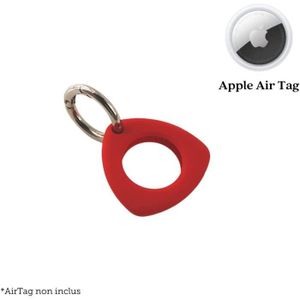 HOUSSE - ÉTUI Ovegna AT1 : Étui de Protection pour Apple AirTag, Housse de Protection en Silicone, Porte-Clés Antichoc, Coque Anti-Rayures