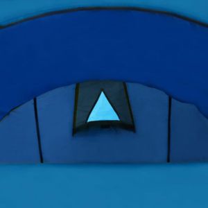 TENTE DE CAMPING ABB Tente de camping 4 personnes bleu marine et bl