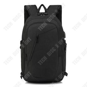 SAC À DOS INFORMATIQUE TD® Nouveau sac à dos pour hommes sac antivol serrure à combinaison sac à dos 15 pouces USB sac d'ordinateur d'affaires