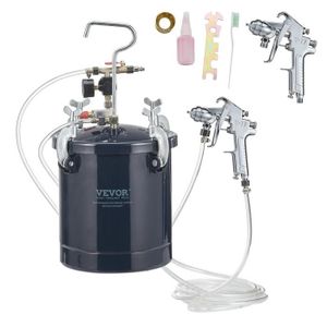 Pistolet à peinture avec pot supérieur 0.6 L BAUGER