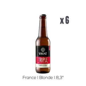 BIERE Pack Bières Vivat Triple - 6x33cl - 8,3%