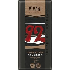 CHOCOLAT EN POUDRE Vivani foncé avec 92% Panama cacao Chocolat 80g