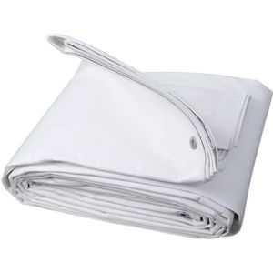 Bâche De Couverture étanche Protection En PE Avec Oeillets 4x6 M 260g M%c2%b2 Blanc