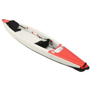 KAYAK Kayak gonflable rouge 424x81x31 cm polyester