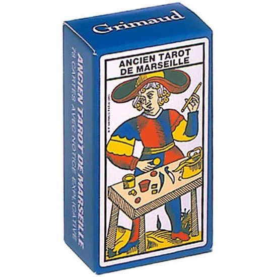 Mini Tarot de Marseille - Cartamundi - 78 cartes format 75x40mm - Jeu de cartes