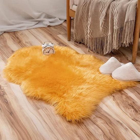 Tapis En Fausse Fourrure Ultra Doux Et Moelleux Pour Chambre à Coucher