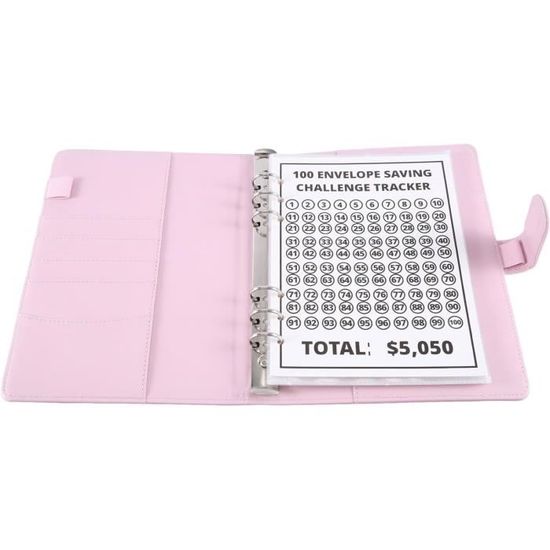 Planificateur Budgétaire Classeur Défi Épargne 100 Enveloppes - La
