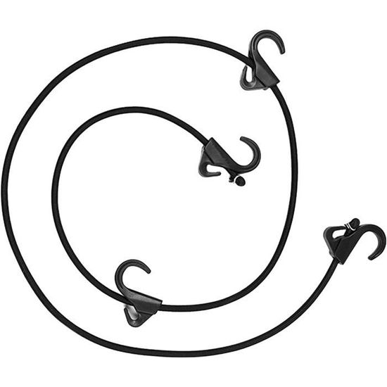 Lot De 4 Tendeurs élastiques Avec Crochets - 2x 50 Cm Et 2x 100 Cm, Pour Attacher, Fixer, Emballer