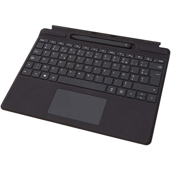 Microsoft – Surface Pro X Keyboard + Pen – ensemble clavier + stylet pour Surface Pro X (touches rétroéclairées, pavé tactile en ver