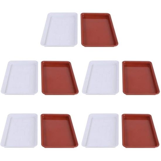 20 Paquet Jardinière Soucoupes - Plastique Rond Pot Fleurs Gouttes Plateaux Appliquer À