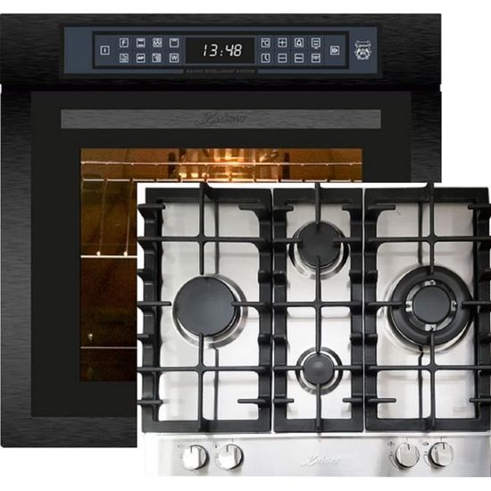 Kaiser EH 6306 RS Four à encastrer 79 L + KG 6364 Plaque de cuisson à